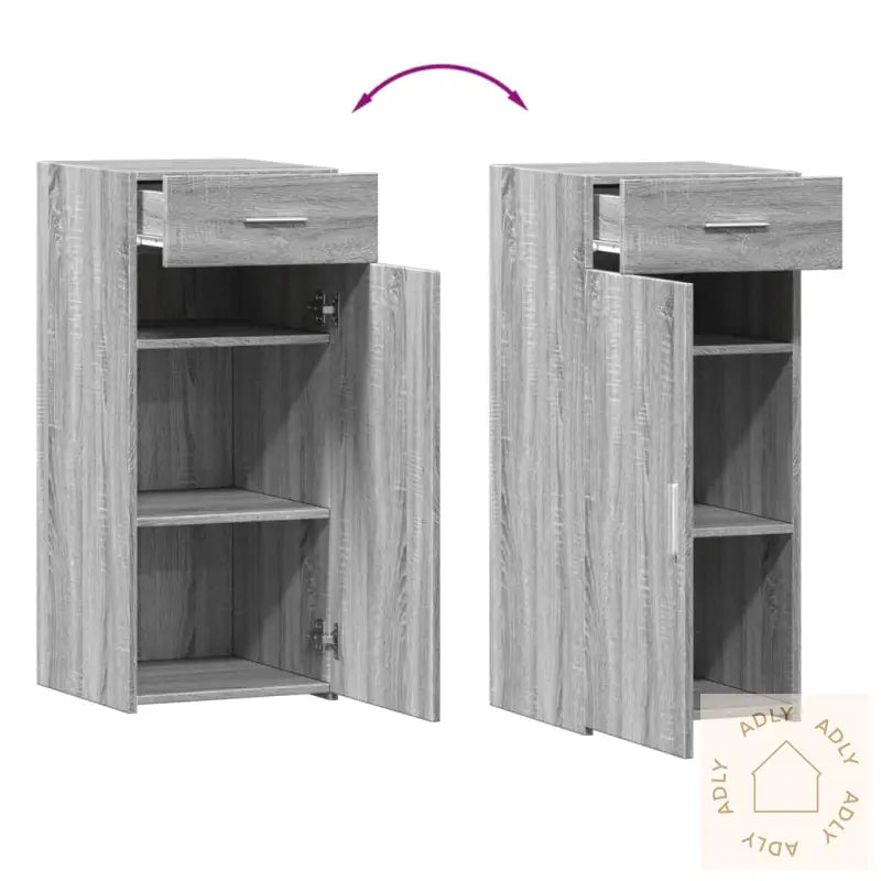 Skjenk Grå Sonoma 40X42,5X93 Cm Konstruert Tre