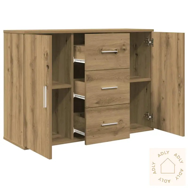 Skjenk Artisan Eik 90X29,5X65 Cm Konstruert Tre