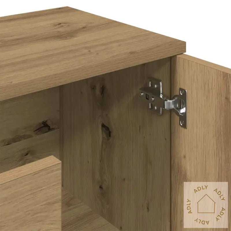 Skjenk Artisan Eik 90X29,5X65 Cm Konstruert Tre