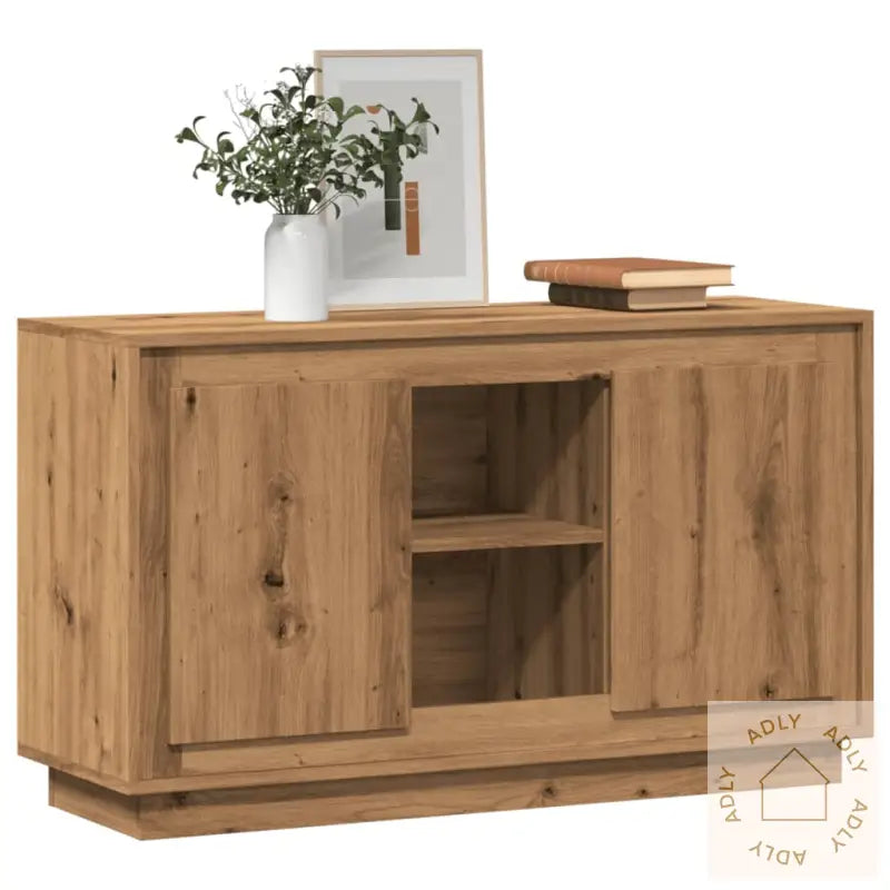 Skjenk Artisan Eik 102X35X60 Cm Konstruert Tre