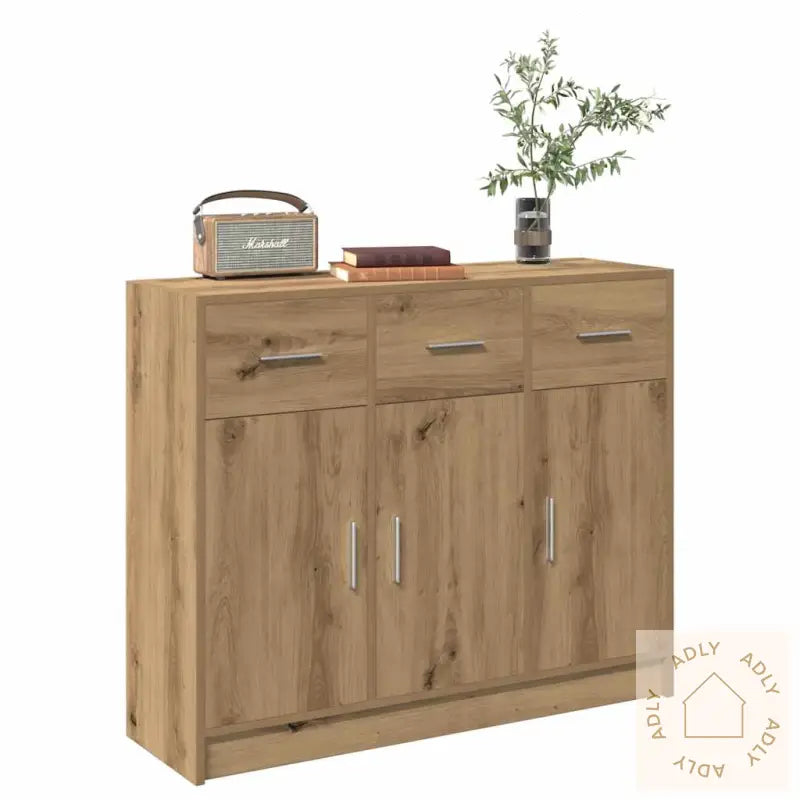 Skjenk Artisan Eik 91X28X75 Cm Konstruert Tre
