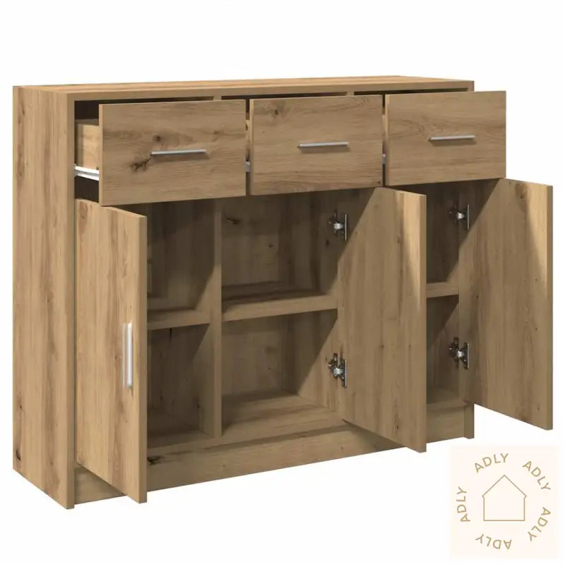 Skjenk Artisan Eik 91X28X75 Cm Konstruert Tre