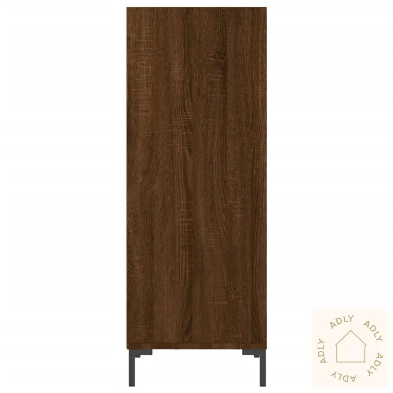 Skjenk Brun Eik 34,5X32,5X90 Cm Konstruert Tre