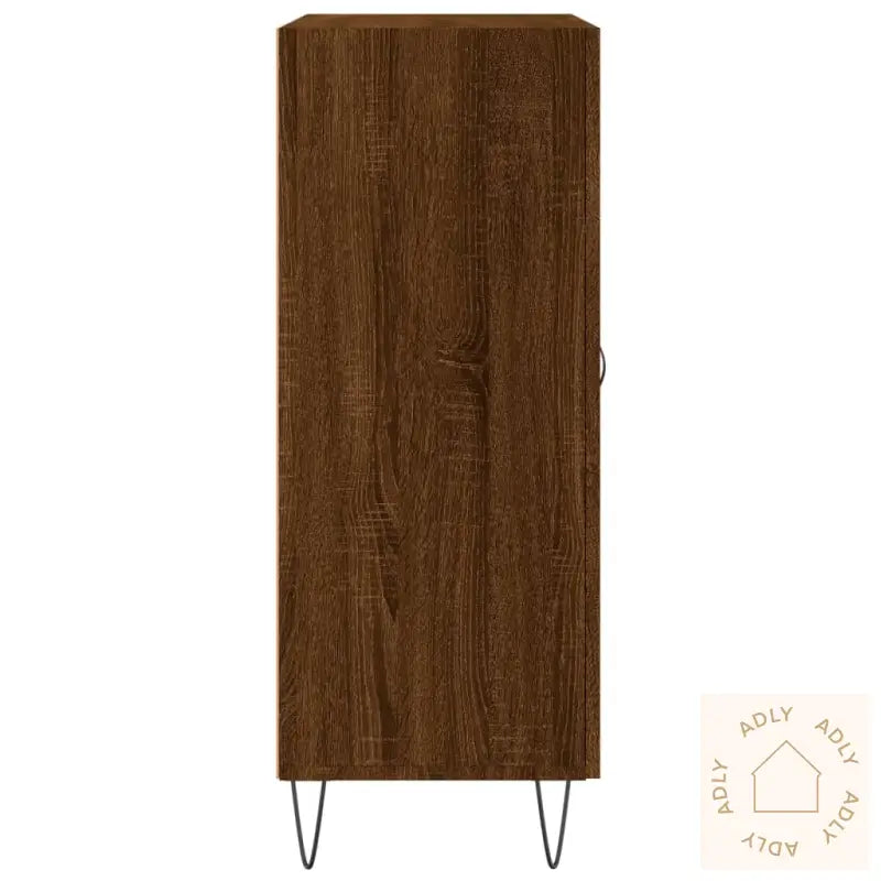 Skjenk Brun Eik 69,5X34X90 Cm Konstruert Tre