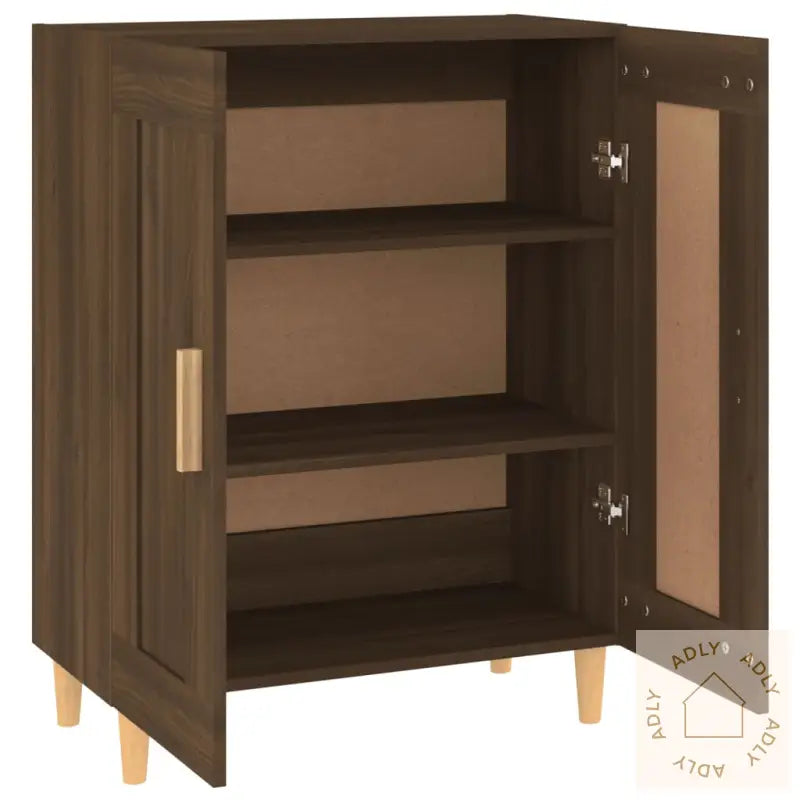 Skjenk Brun Eik 69,5X34X90 Cm Konstruert Tre