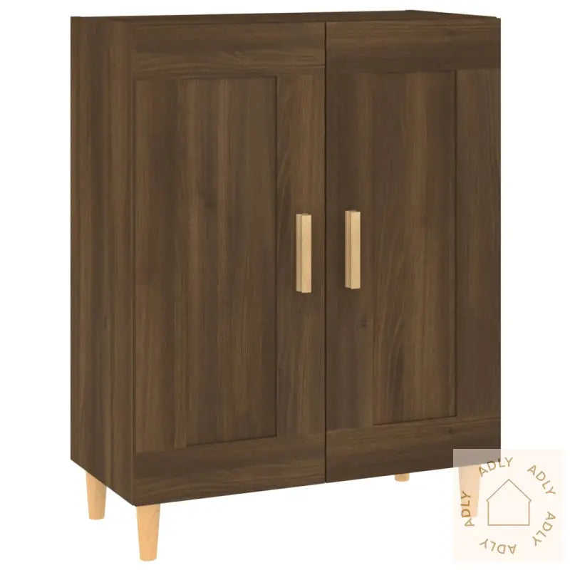 Skjenk Brun Eik 69,5X34X90 Cm Konstruert Tre
