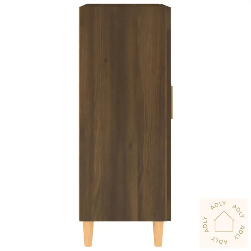 Skjenk Brun Eik 69,5X34X90 Cm Konstruert Tre
