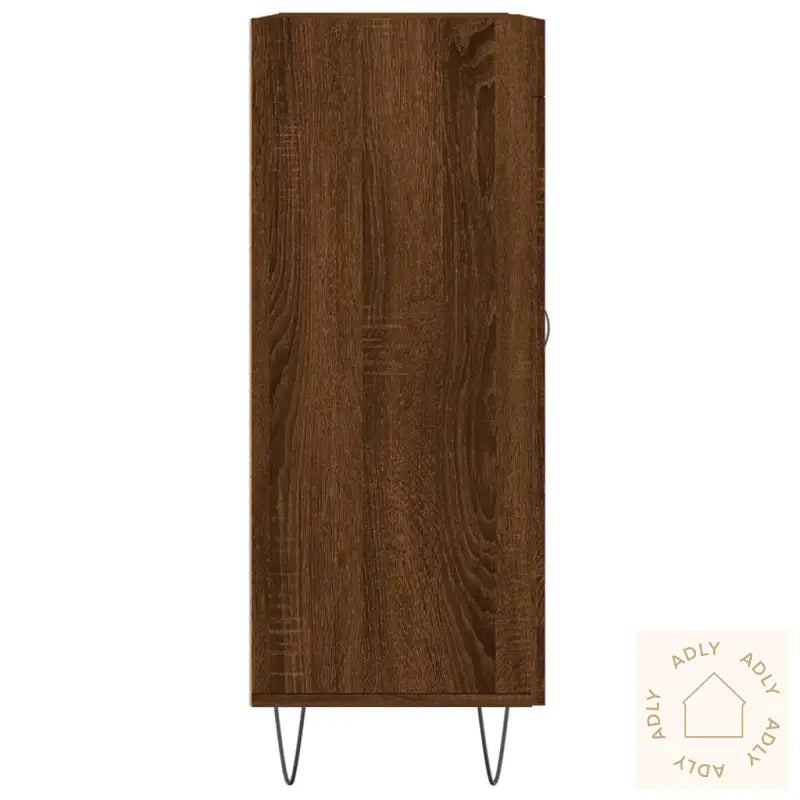 Skjenk Brun Eik 69,5X34X90 Cm Konstruert Tre