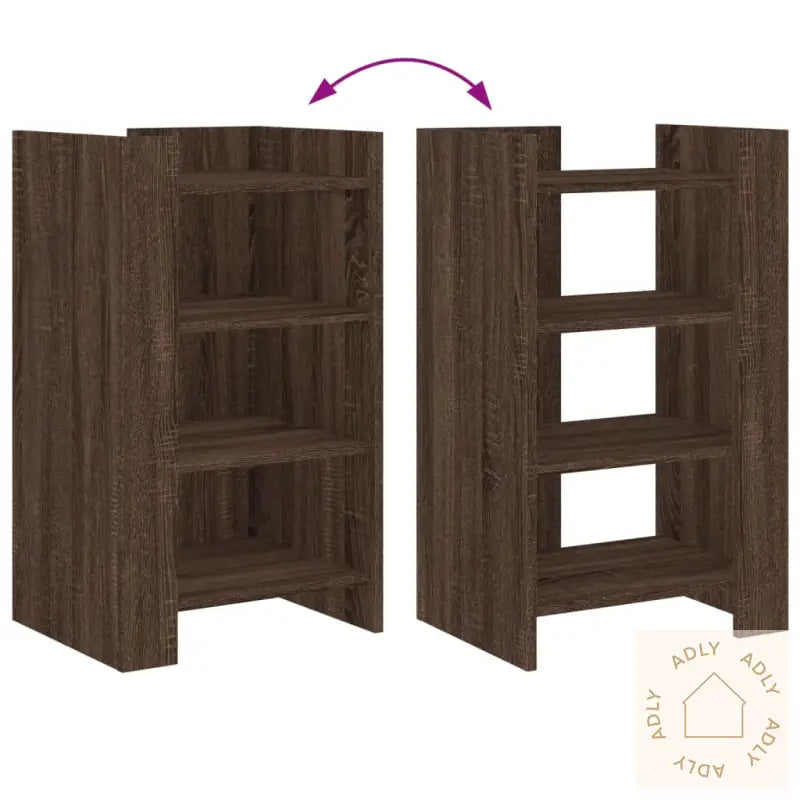 Skjenk Brun Eik 45X35X75 Cm Konstruert Tre