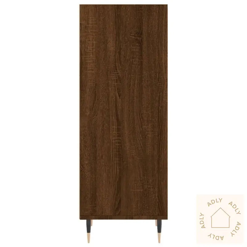Skjenk Brun Eik 34,5X32,5X90 Cm Konstruert Tre