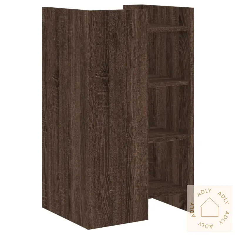 Skjenk Brun Eik 45X35X75 Cm Konstruert Tre