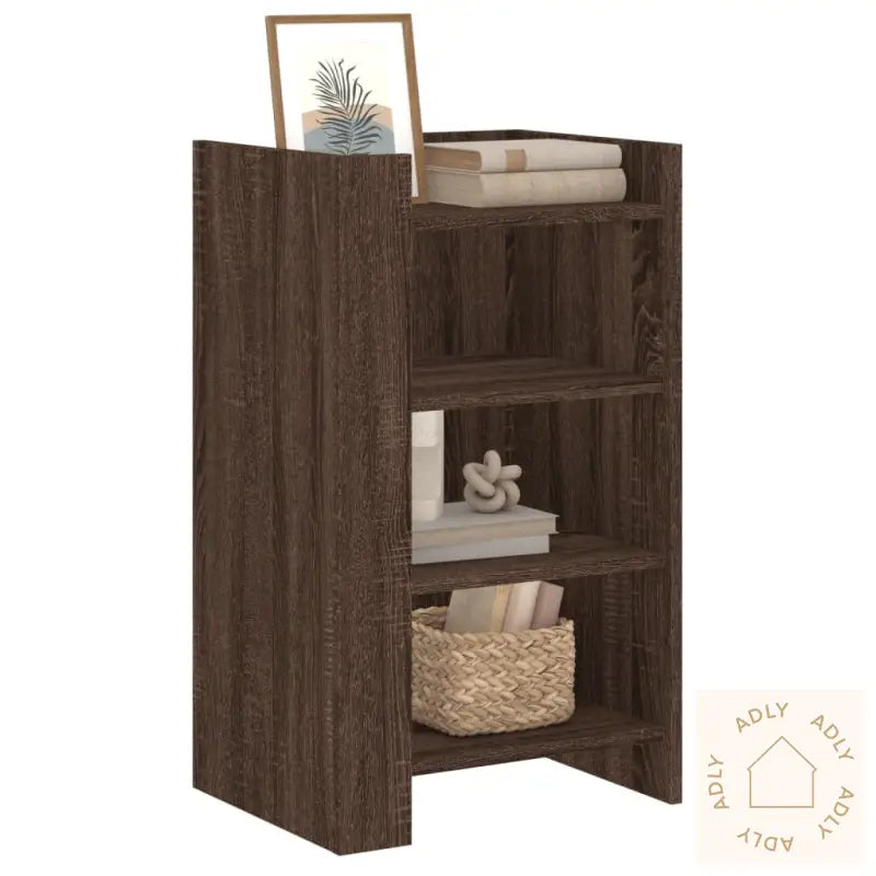 Skjenk Brun Eik 45X35X75 Cm Konstruert Tre