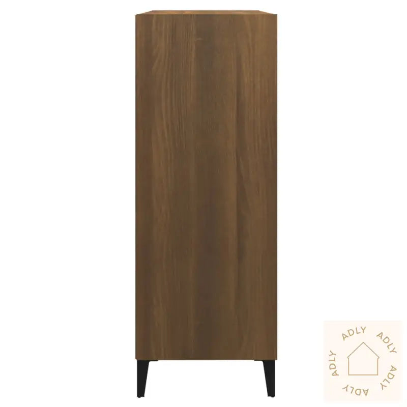 Skjenk Brun Eik 69,5X32,5X90 Cm Konstruert Tre