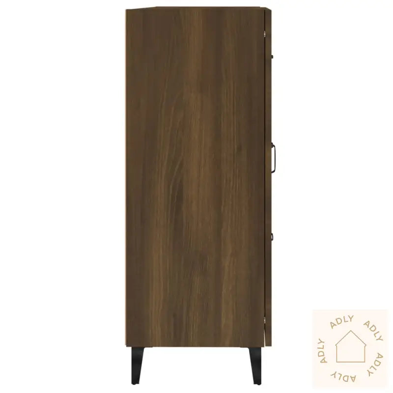 Skjenk Brun Eik 69,5X34X90 Cm Konstruert Tre