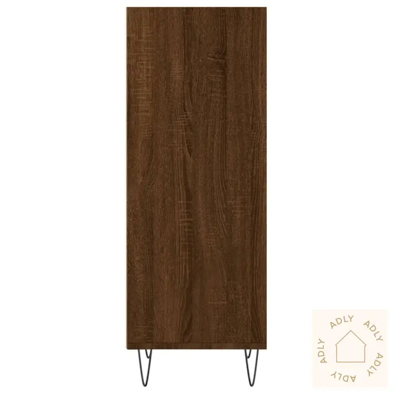 Skjenk Brun Eik 34,5X32,5X90 Cm Konstruert Tre