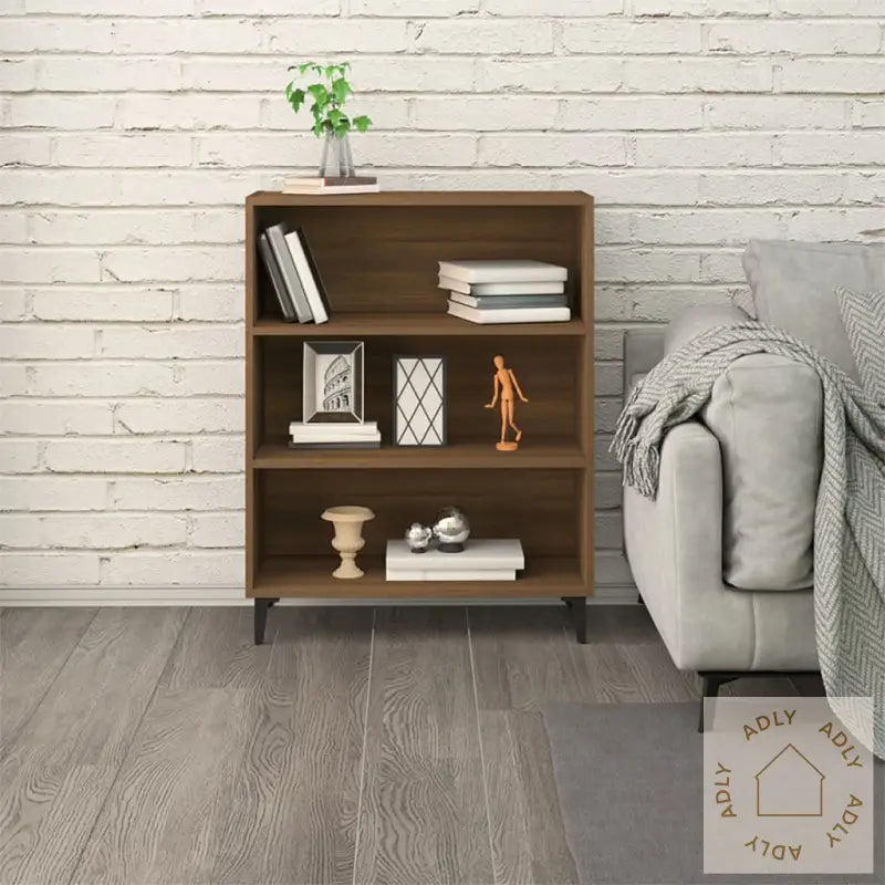 Skjenk Brun Eik 69,5X32,5X90 Cm Konstruert Tre