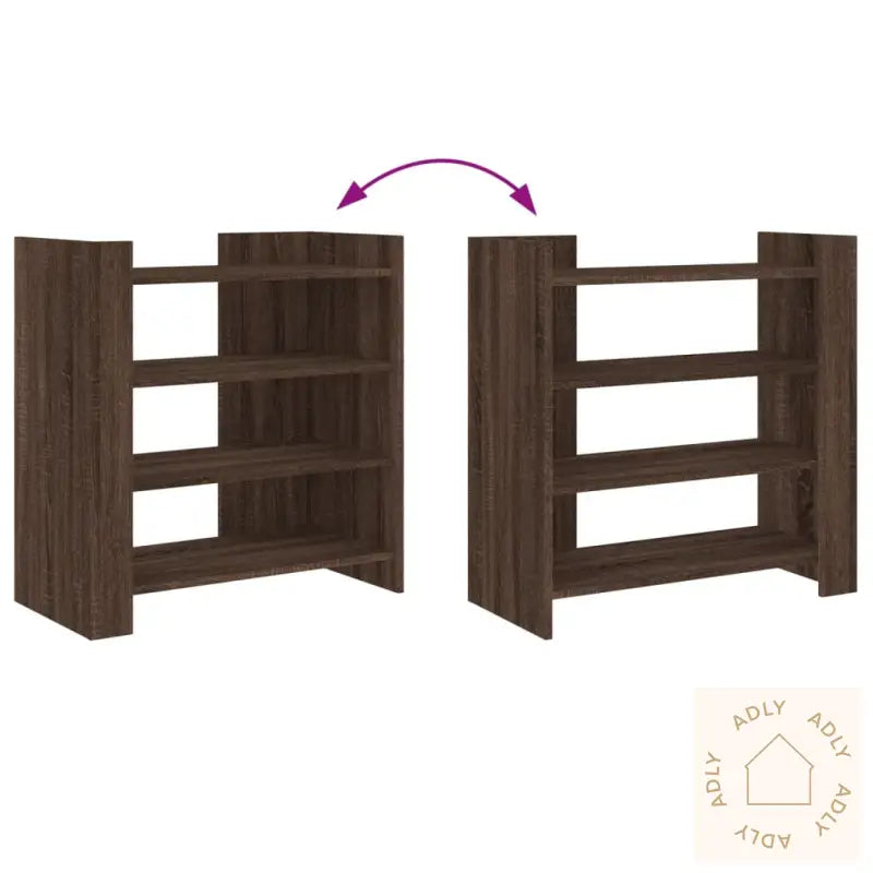 Skjenk Brun Eik 73,5X35X75 Cm Konstruert Tre