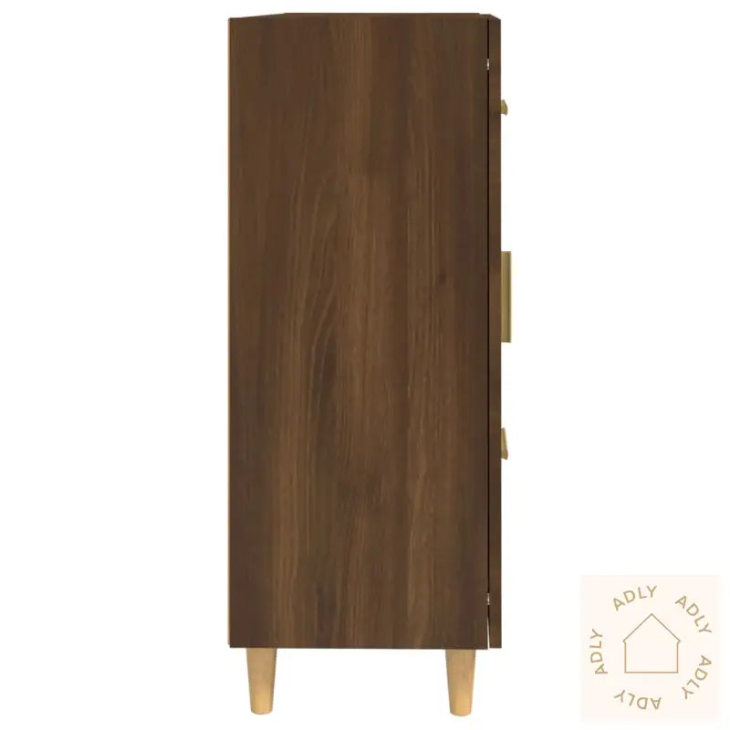 Skjenk Brun Eik 69,5X34X90 Cm Konstruert Tre