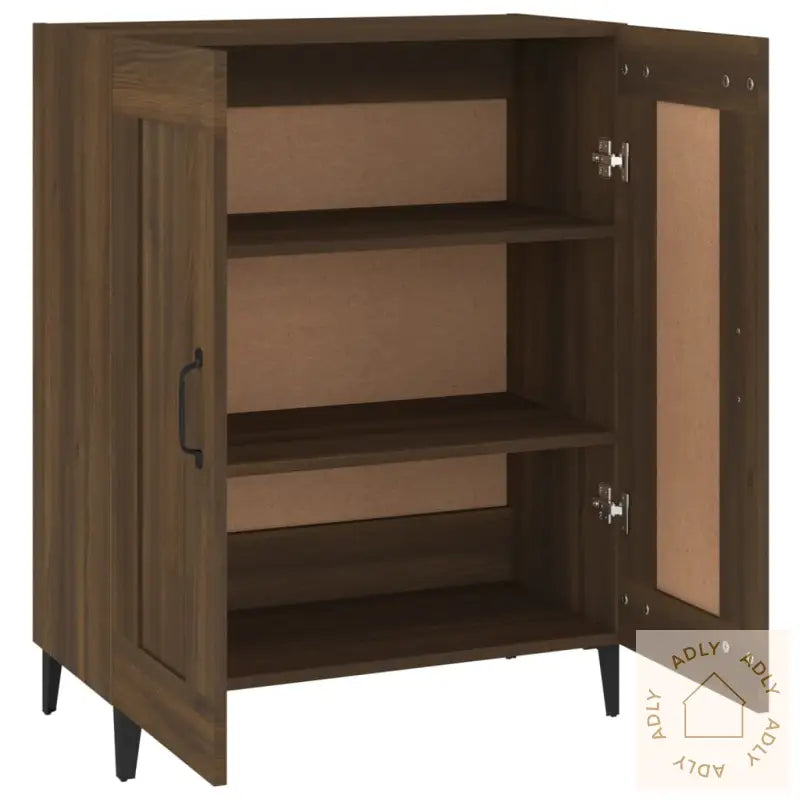 Skjenk Brun Eik 69,5X34X90 Cm Konstruert Tre