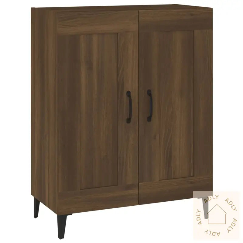 Skjenk Brun Eik 69,5X34X90 Cm Konstruert Tre