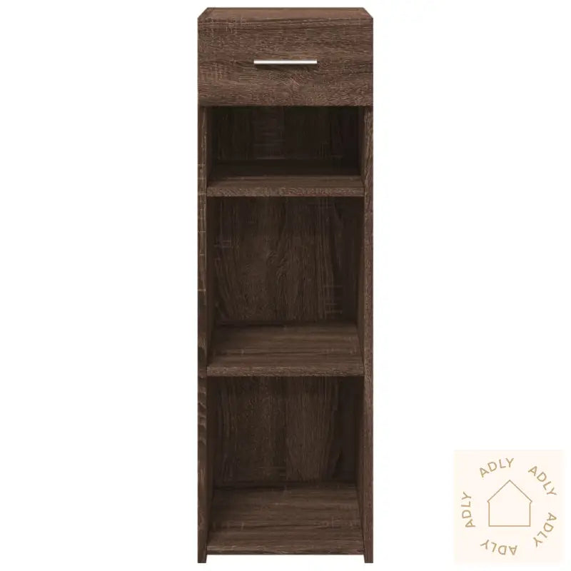 Skjenk Brun Eik 30X42,5X93 Cm Konstruert Tre