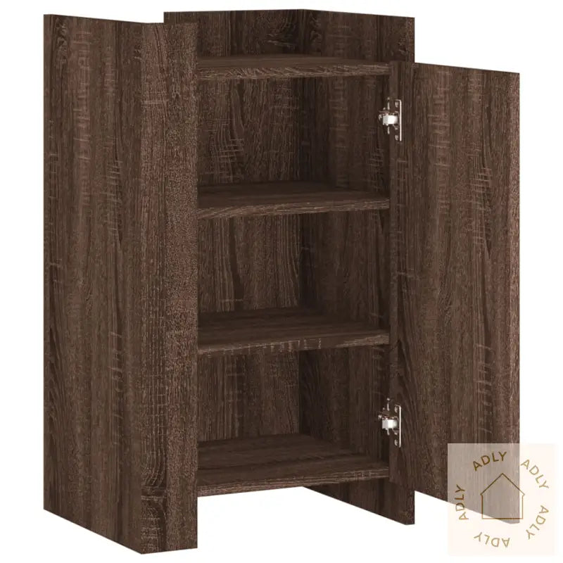 Skjenk Brun Eik 45X35X75 Cm Konstruert Tre