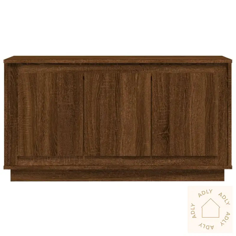 Skjenk Brun Eik 102X35X55 Cm Konstruert Tre