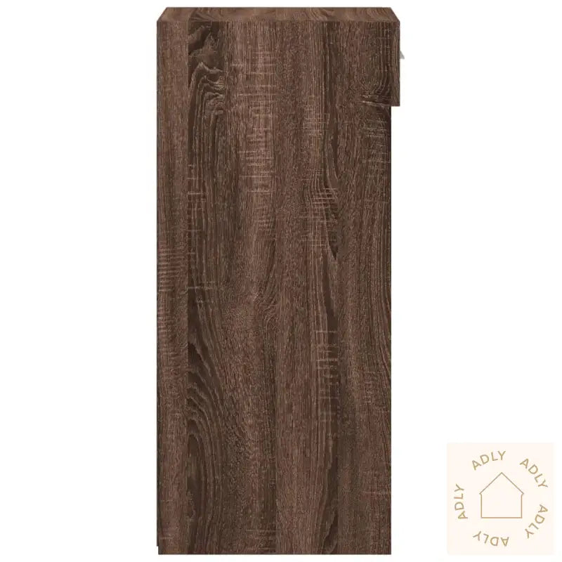 Skjenk Brun Eik 30X42,5X93 Cm Konstruert Tre