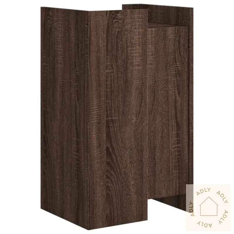 Skjenk Brun Eik 45X35X75 Cm Konstruert Tre