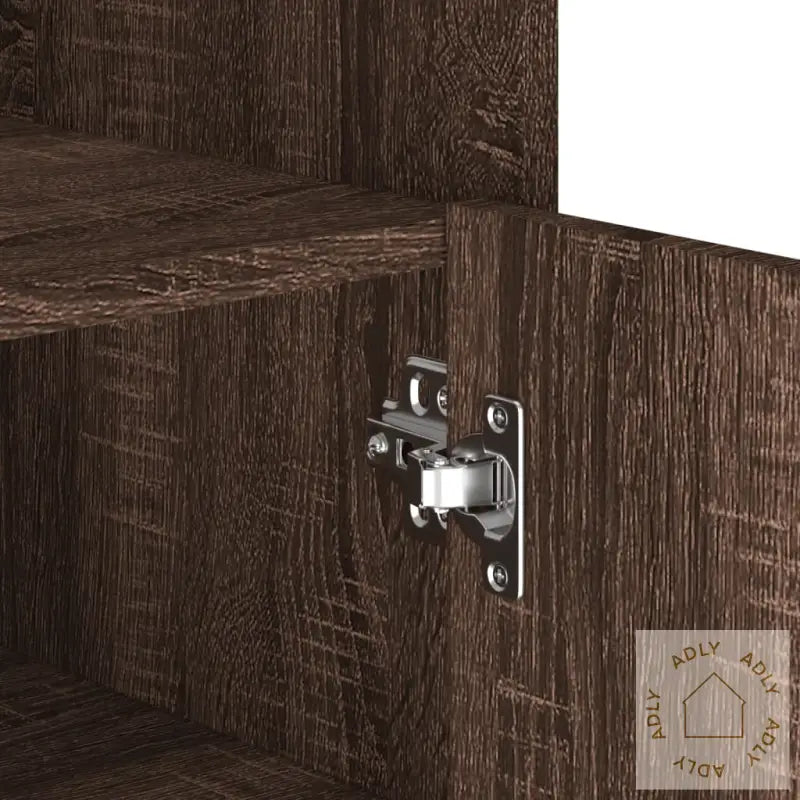 Skjenk Brun Eik 45X35X75 Cm Konstruert Tre