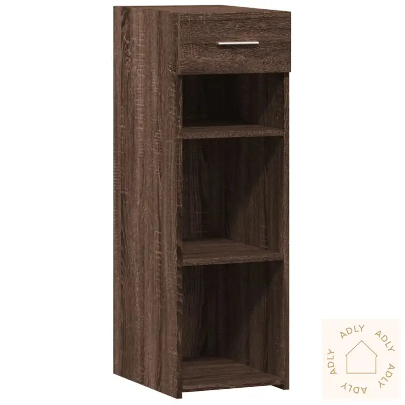 Skjenk Brun Eik 30X42,5X93 Cm Konstruert Tre