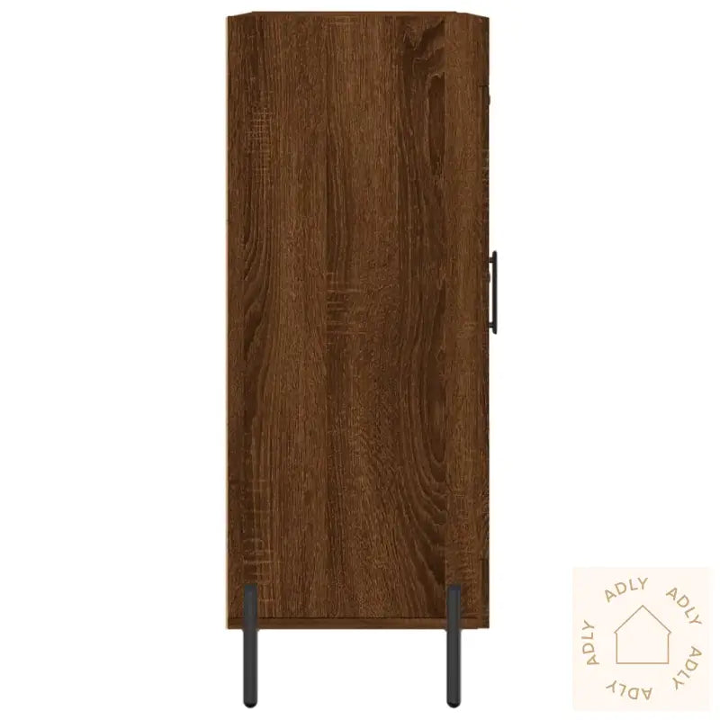 Skjenk Brun Eik 69,5X34X90 Cm Konstruert Tre