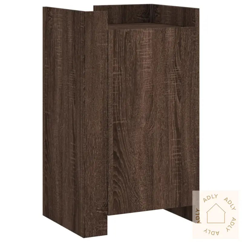 Skjenk Brun Eik 45X35X75 Cm Konstruert Tre