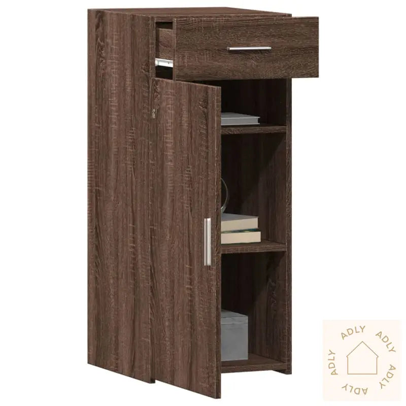 Skjenk Brun Eik 40X42,5X93 Cm Konstruert Tre