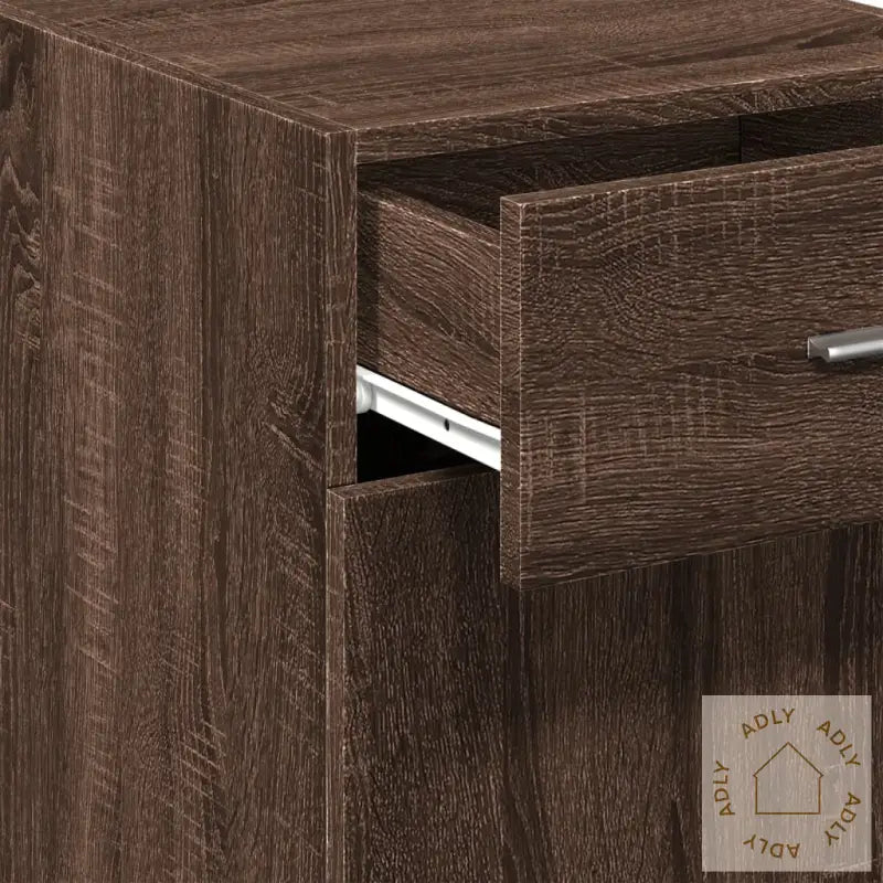 Skjenk Brun Eik 40X42,5X93 Cm Konstruert Tre