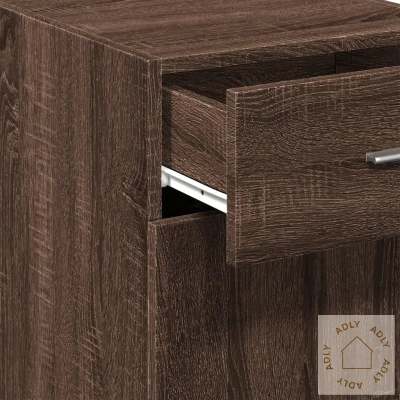 Skjenk Brun Eik 40X42,5X93 Cm Konstruert Tre