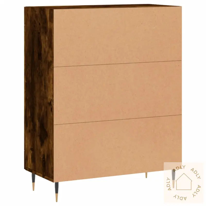 Skjenk Røkt Eik 69,5X34X90 Cm Konstruert Tre