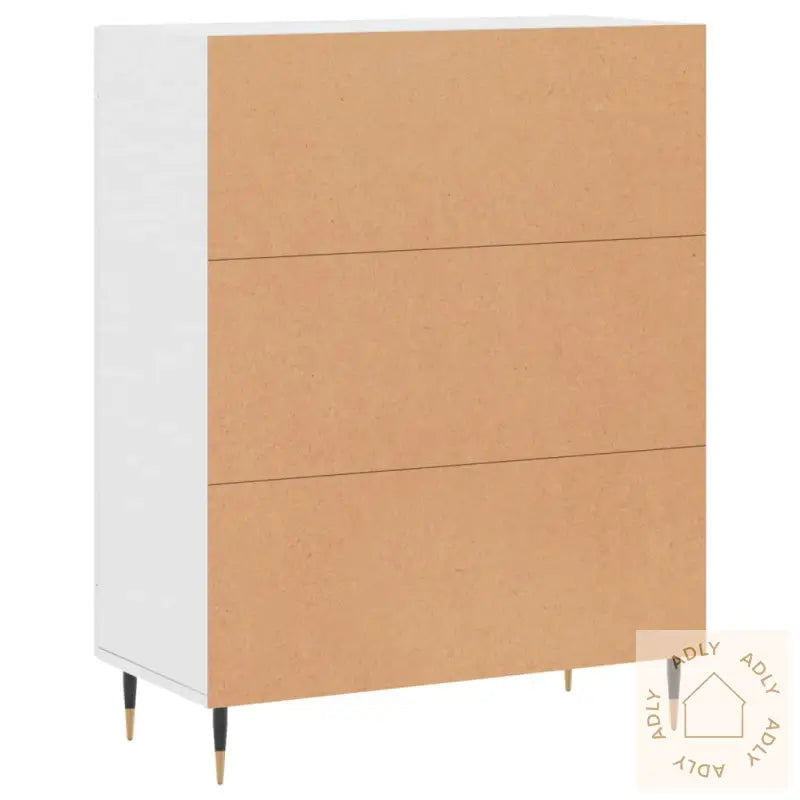 Skjenk Hvit 69,5X34X90 Cm Konstruert Tre