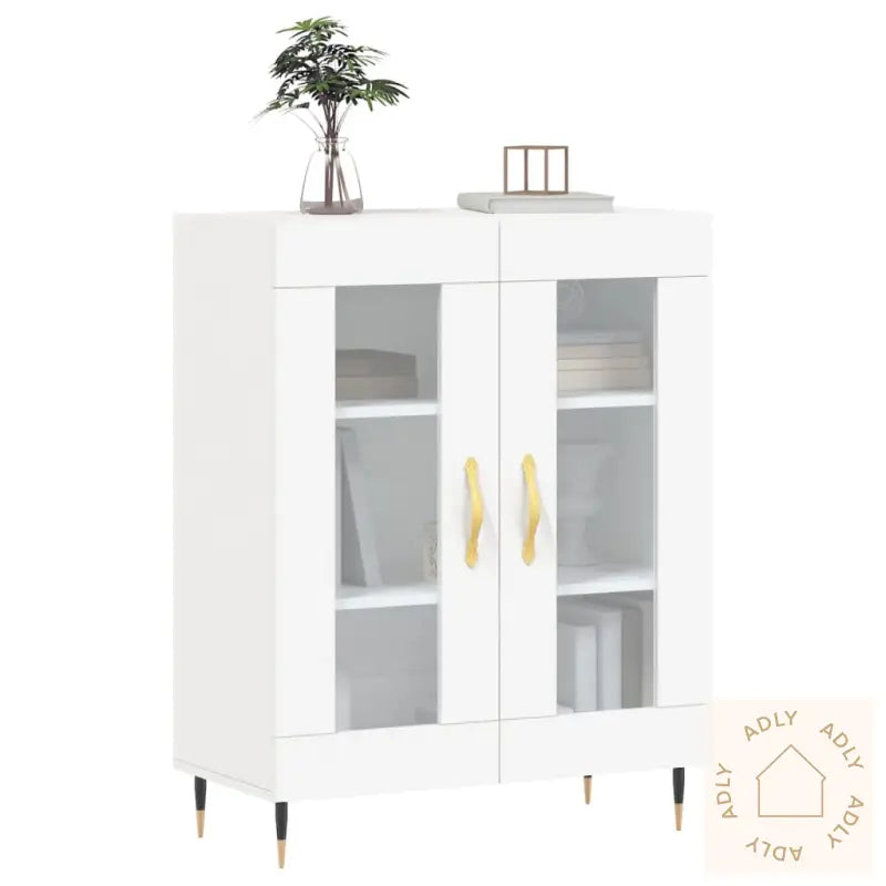 Skjenk Hvit 69,5X34X90 Cm Konstruert Tre