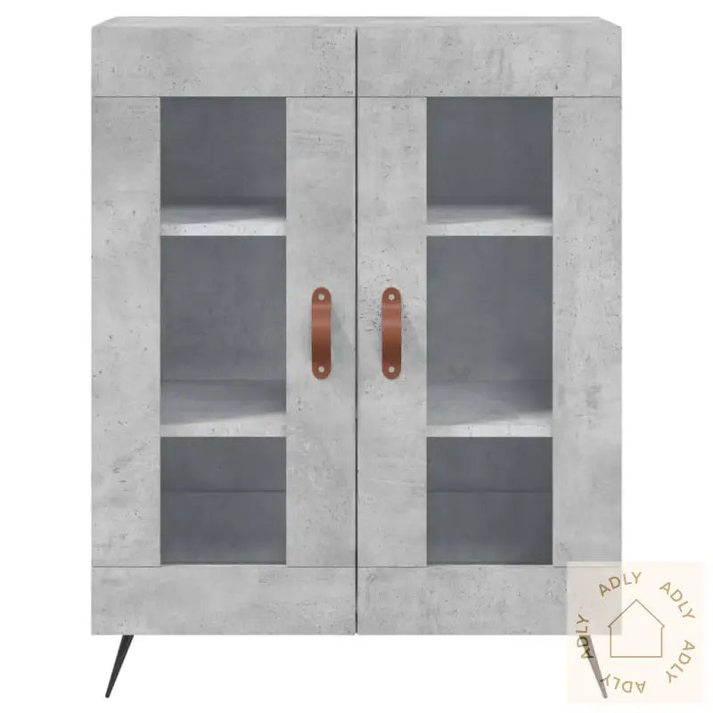 Skjenk Betonggrå 69,5X34X90 Cm Konstruert Tre