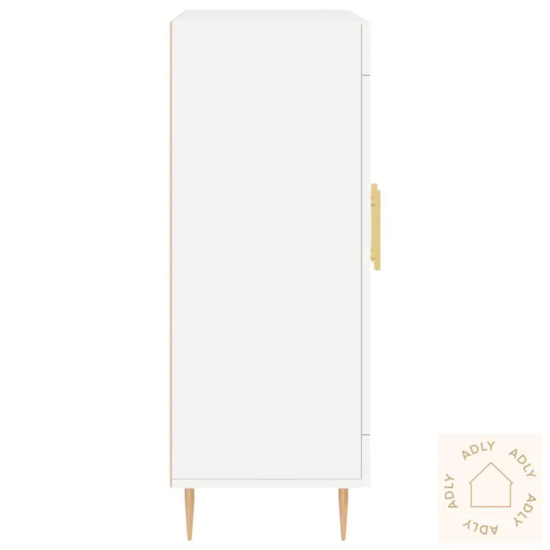 Skjenk Hvit 69,5X34X90 Cm Konstruert Tre