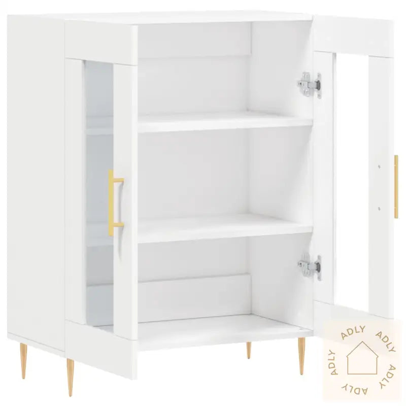 Skjenk Hvit 69,5X34X90 Cm Konstruert Tre