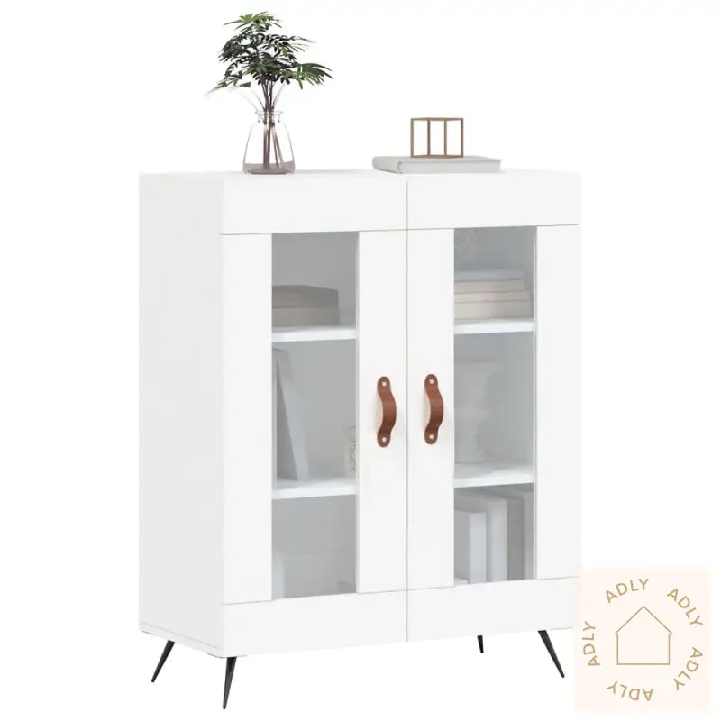 Skjenk Hvit 69,5X34X90 Cm Konstruert Tre