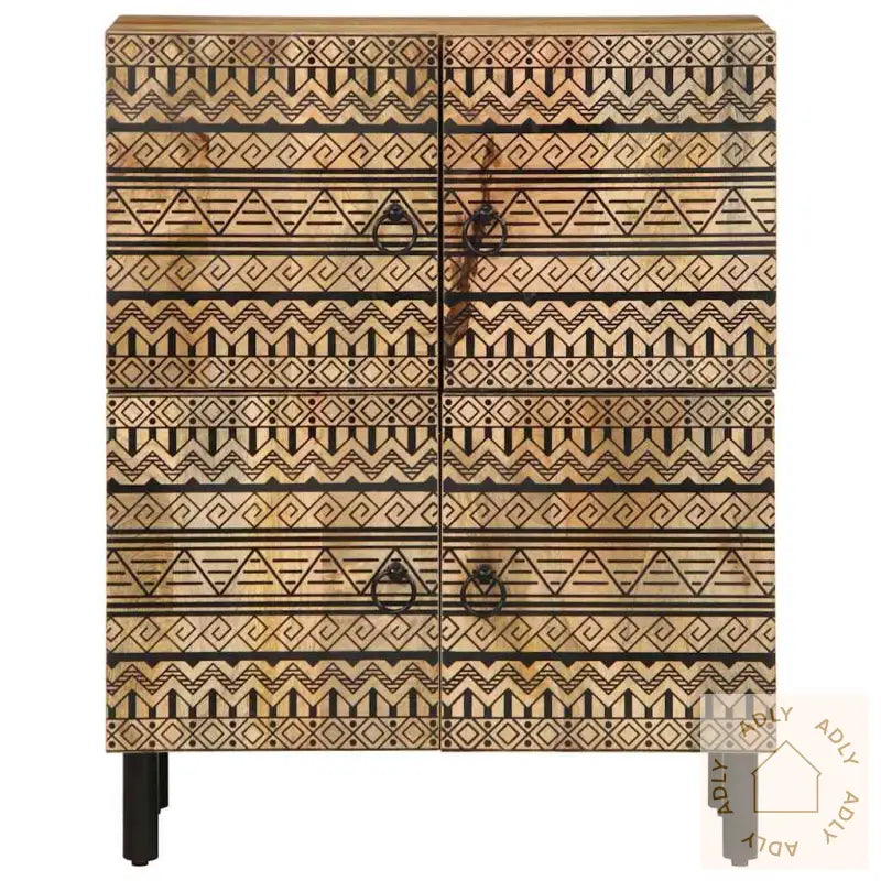 Skjenk 60X33,5X75 Cm Grovt Heltre Mangotre