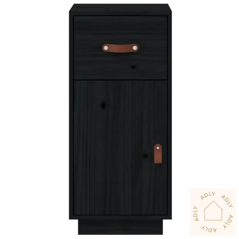 Skjenk Svart 34X40X75 Cm Heltre Furu