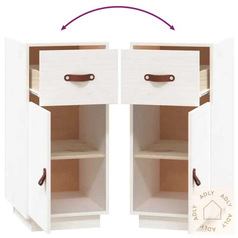 Skjenk Hvit 34X40X75 Cm Heltre Furu