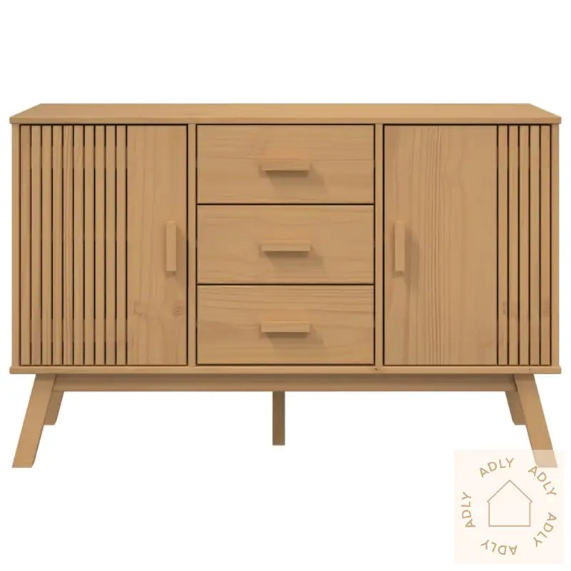 Skjenk Olden Brun 114X43X73,5Cm Heltre Furu