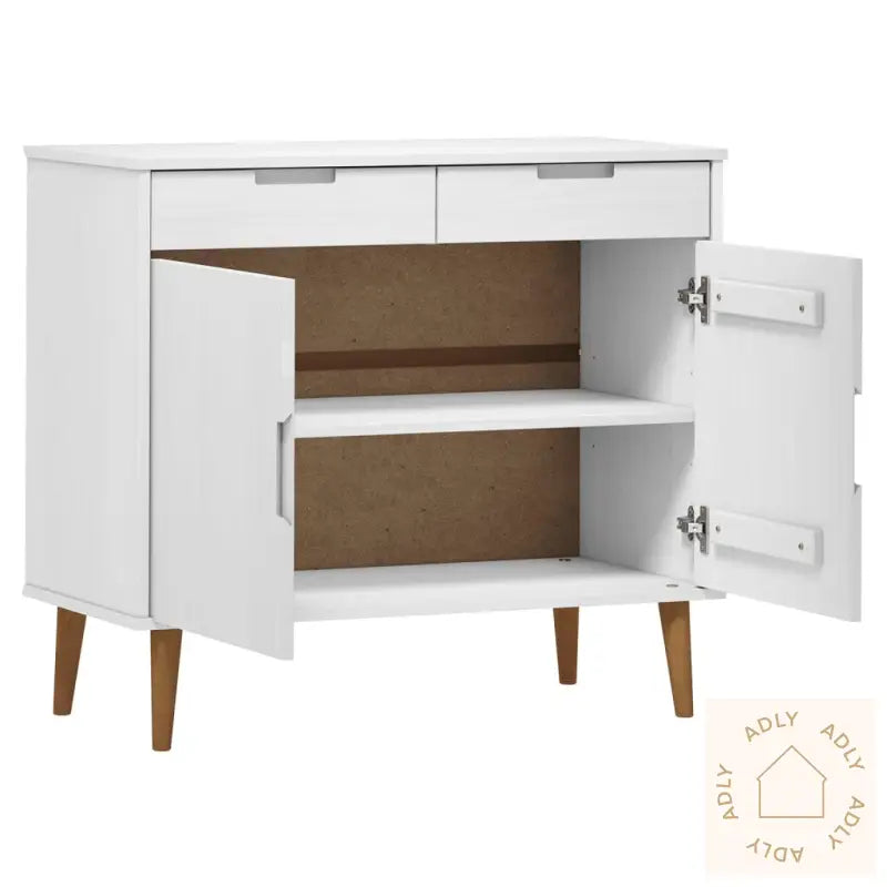 Skjenk Molde Hvit 90X40X80 Cm Heltre Furu