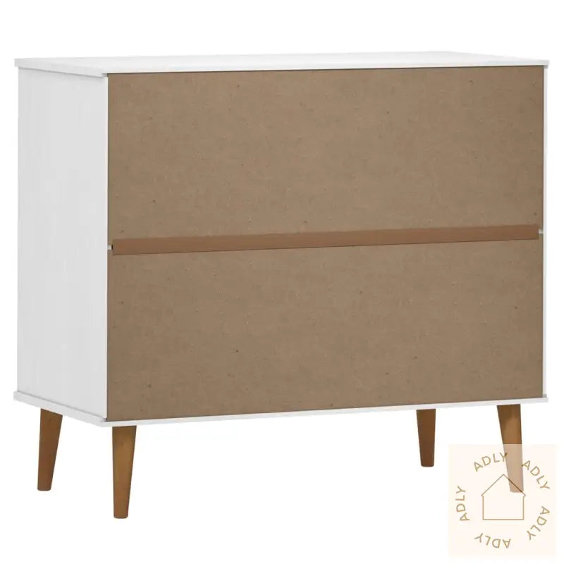 Skjenk Molde Hvit 90X40X80 Cm Heltre Furu
