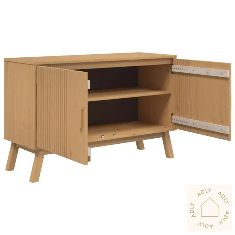 Skjenk Olden Brun 114X43X73,5Cm Heltre Furu